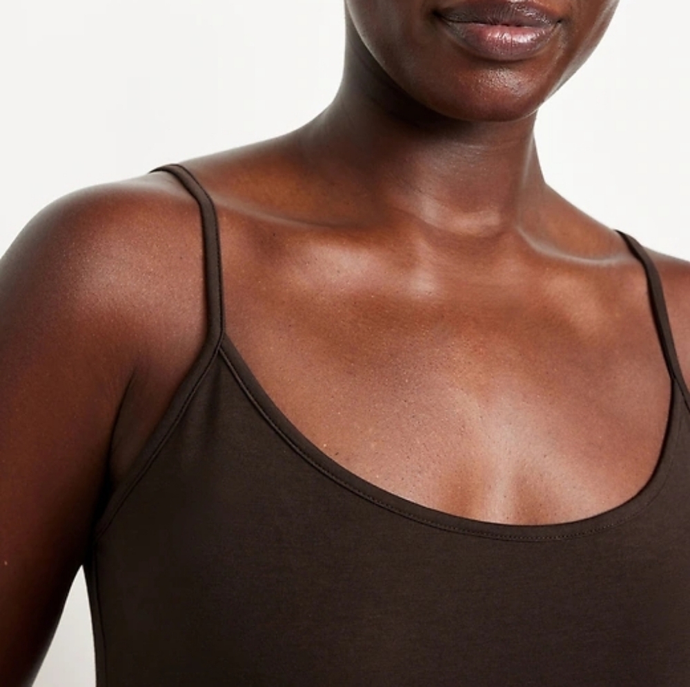 Old Navy Size Small First-Layer Brown Cami Tank Top With Adjustable Straps - Picture 2 of 9